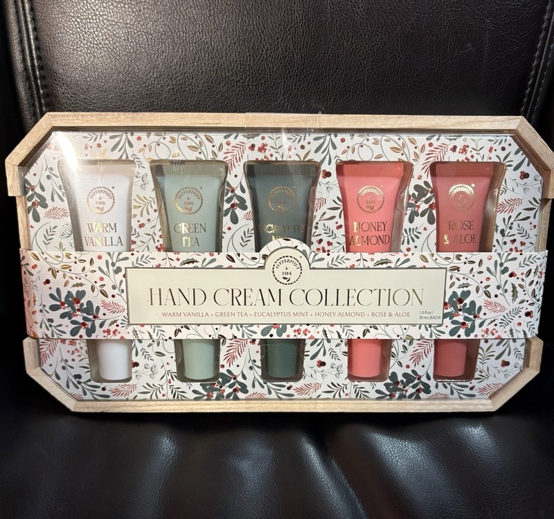 Peppermint & Pine Hand Cream Collection - Vanilla, Green Tea, Honey Almond, Rose