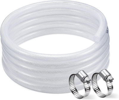 #ad 5 16quot; ID × 10 ft Clear Braided Hose Plastic Tubing High Pressure Flexible Reinf $18.42