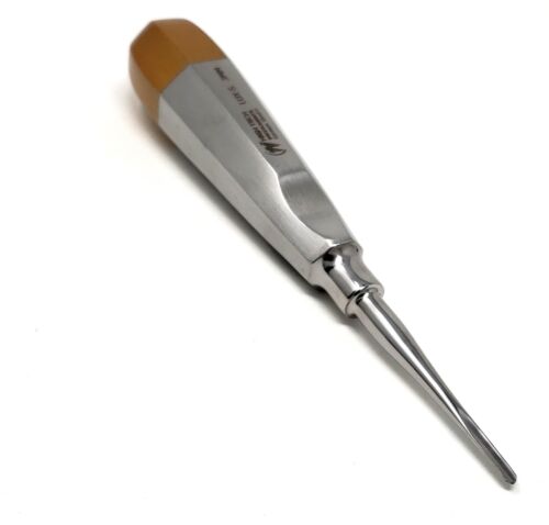 Stainless Steel 3MM Straight Dental Surgery Extraction Luxating Elevator Gold - Picture 3 of 3