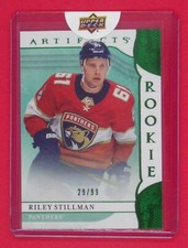 2019-20 Artifacts Riley Stillman RC 28/99 Emerald #Red 193 Florida Panthers