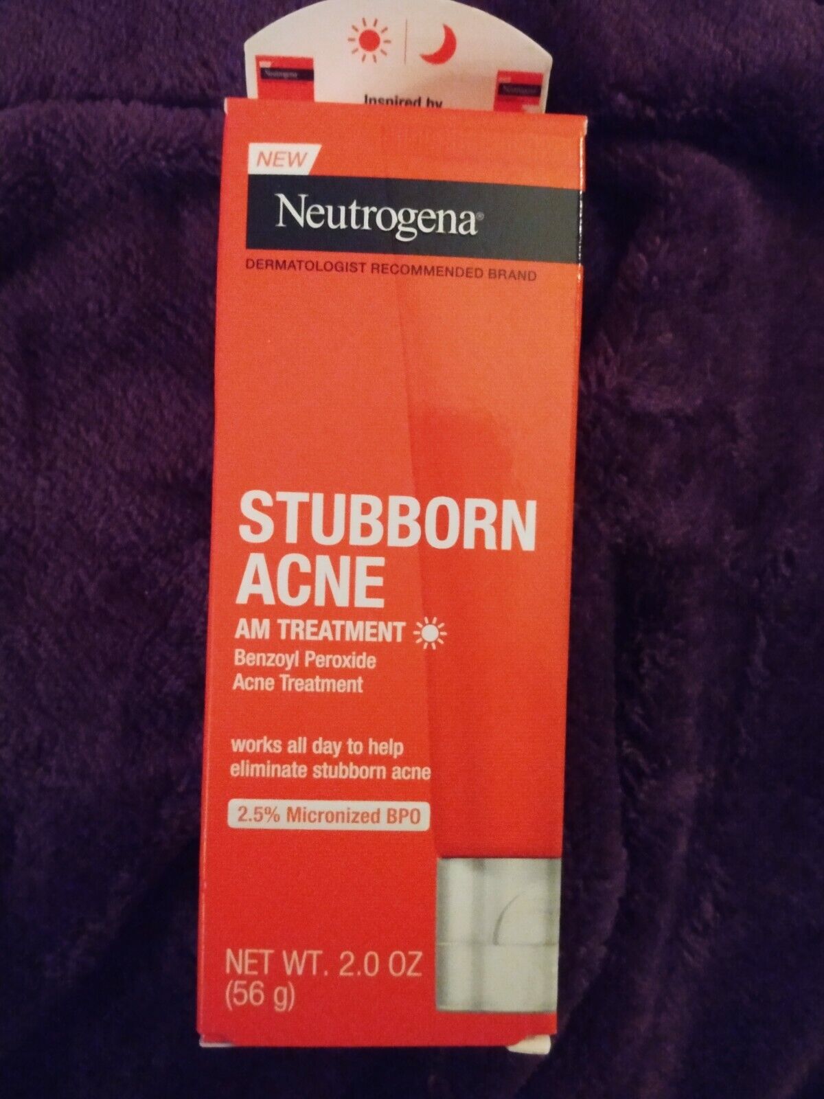  Neutrogena Stubborn Acne AM Treatment with 2.5% Benzoyl Peroxide 12/22 Exp