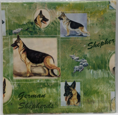 German Shepherd Pet Dog Gift Wrap 12 Pack (24 Sheets) w/ Gift Cards 20'' x 27''