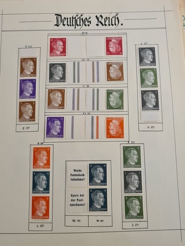 Deutsches Reich gebiete Besetzungen Dicker Blätterposten Sammlung Briefmarken - Imagen 2 de 17