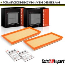 2x Engine Air Filter for Mercedes-Benz C63 AMG 2008-2015 CLS63 AMG R63 AMG 6.3L