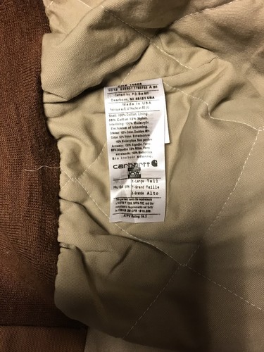 CARHARTT GIACCA IGNIFUGA RN# 14806 EUC HRC 4 Chore Farm Safety Xl Alta - Foto 12 di 12