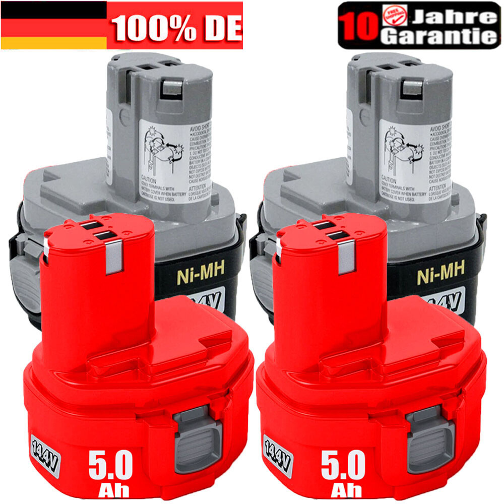 2 Batterie Makita 14,4V 5,0Ah - Ricambio Compatibile Per Modelli PA14, 1420, 1434 E Altri - Foto 3