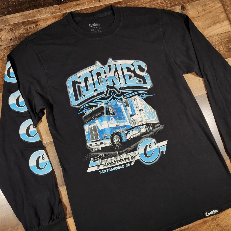 Cookies SF Shirt Mens Mediium Black Cannabis Stoner Berner Trucking Trucker Semi - Image 2 of 4