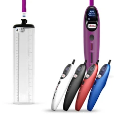 LeLuv Penis Pump Smart Magna LCD | Thick Wall Cylinders | 1.3-3.1 Inch Diameters