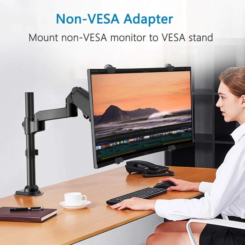 Adjustable VESA Converter Kit for Non-VESA Monitors 17-27 Inches - Easy Install - Image 4 of 4