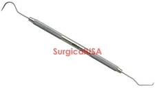 Dental Explorer 5 Double End Round Handle Dentist Tools Hand Instruments