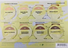 Kosas Revealer Skin-Improving Foundation 8-Shade Sample Card 