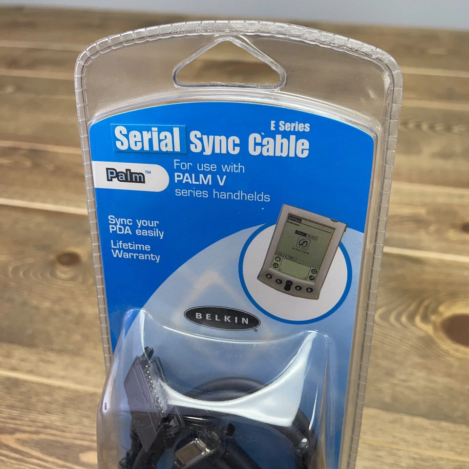 Belkin Serial Sync Cable for Palm V Series Handhelds F3X1050-03-E Vintage New - Image 2 of 4