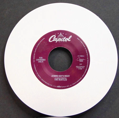 Beatles – A Hard Day's Night - 1994 Capitol  S7-17692 White Vinyl Mono 7" NM