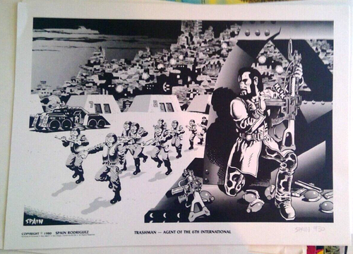 Spanien Rodriguez Druck handsigniert 1980 Mappe Underground ART 158/1200