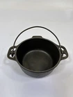 Antique Griswold Erie Cast Iron #0 Dutch Oven Table Service - No Lid - RARE!