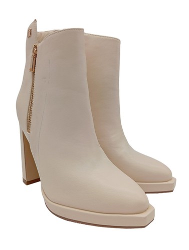 LAURA BIAGIOTTI Stivaletto con zip Donna Taglia IT 39 bianco sporco stile casual