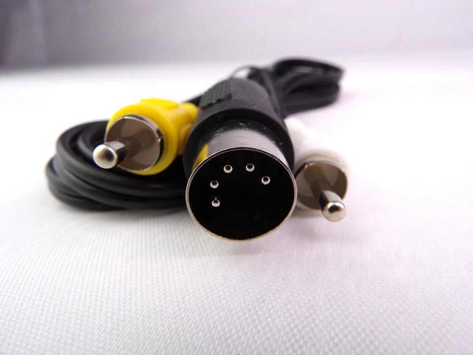 AV RCA Cable + AC Adapter Power Supply For SEGA Genesis 1 Model MK-1601 NEW - Image 4 of 4