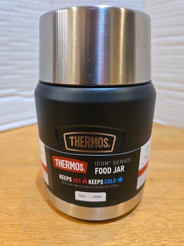 Thermos 16 oz. Icon Vacuum Insulated Stainless Steel Food Soup Jar w/ Spoon