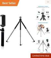 Mini Tripod for Webcam and Phone, 12.4 inch Metal Extendable Webcam Stand wit...