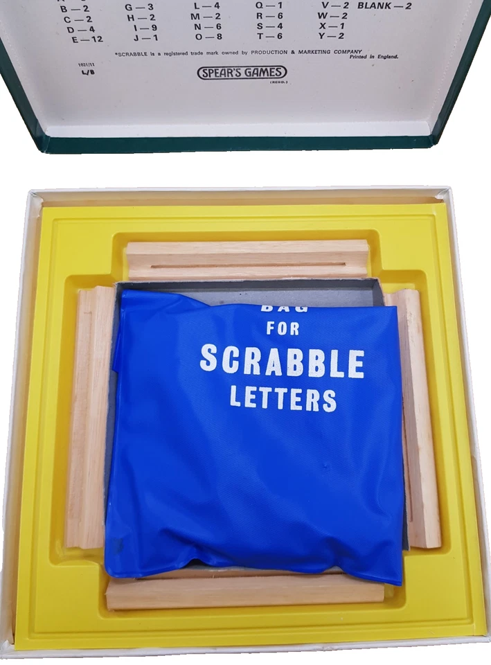 Spear's Games Vintage Travel Scrabble Board Game England Word Game VGC Complete - Image 4 of 4