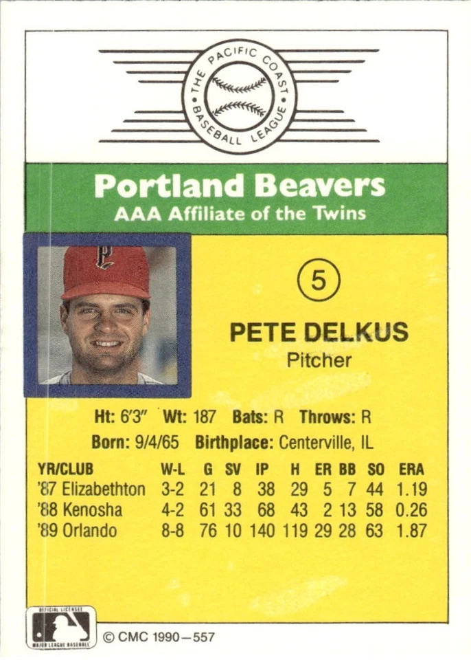 1990 CMC #557 Pete Delkus - Image 2 of 2