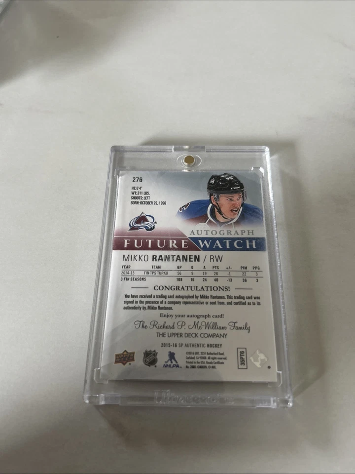 2015-16 SP Authentic - Future Watch Autographs Mikko Rantanen /999 (AU, RC) - Image 2 of 2
