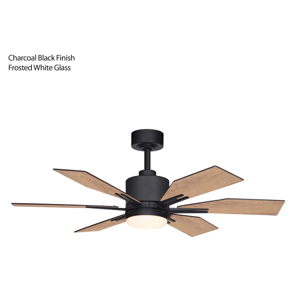 Vaxcel Lighting F0104 Mayfield 44" 6 Blade LED Indoor Ceiling Fan - Black - Image 2 of 4