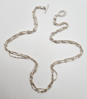 Links of London Triple Kette Halskette Sterling Silber Perlen Vintage