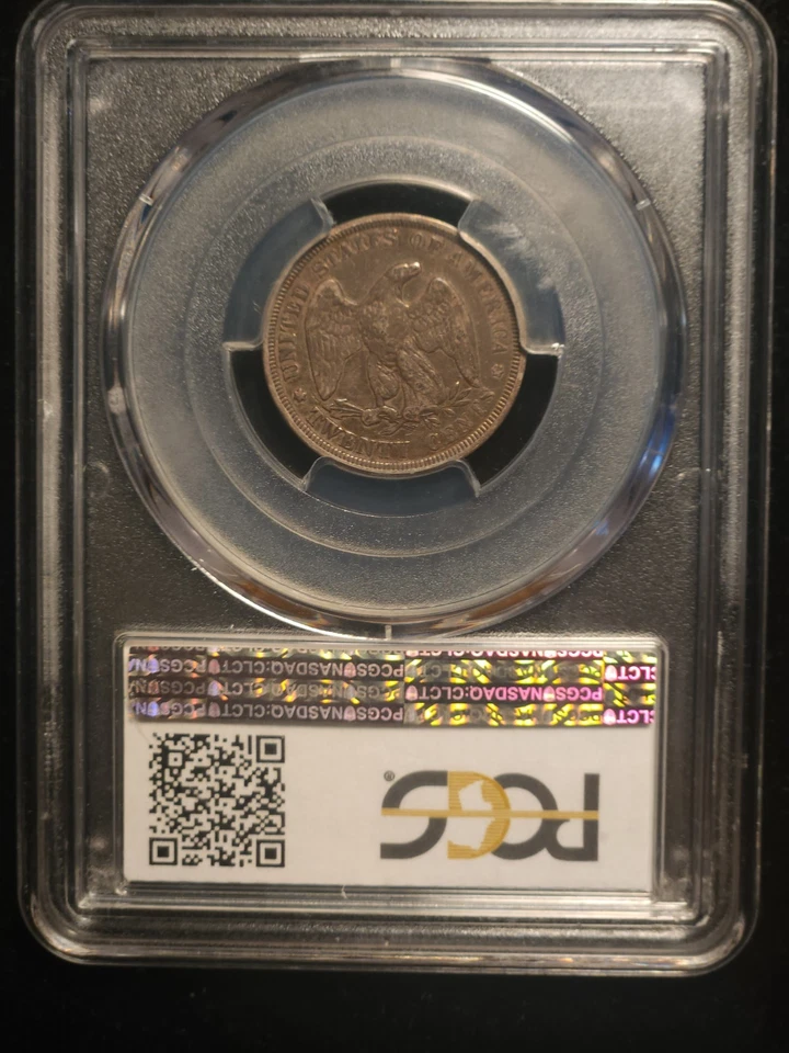 1875 20c Twenty Cent Piece PCGS VF35 - Image 4 of 4
