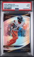2025 PANINI ABSOLUTE SPECTRUM #47 COURTLAND SUTTON ROOKIE RC PSA 9