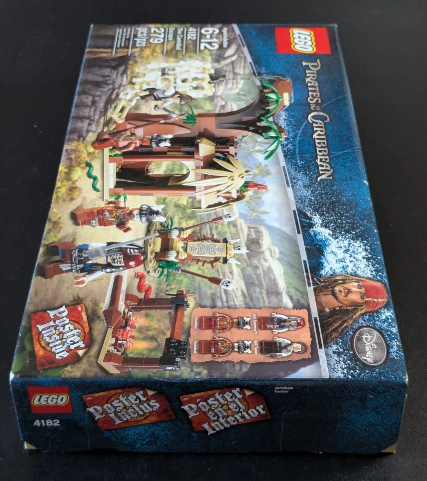 LEGO 4182 PIRATES of THE CARIBBEAN THE CANNIBAL ESCAPE NEW SEALED JACK 🏴☠️🦜🆕 - Image 4 of 4