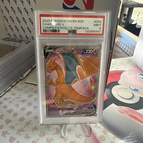 Charizard V SWSH050 SWSH: Sword & Shield Promo Pokemon TCG PSA 9!