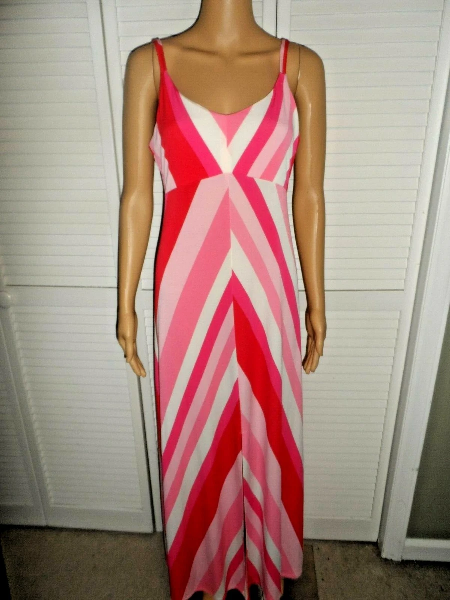 Pink spaghetti hotsell strap maxi dress
