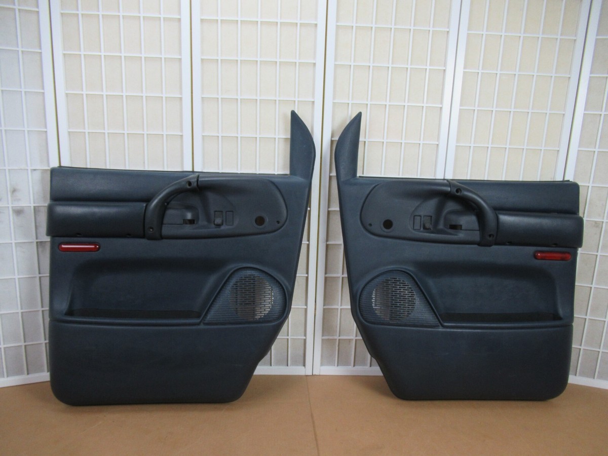 96-05 Chevy Astro GMC Safari Van BLUE Crank Interior Door Panel Trim Cover  SET