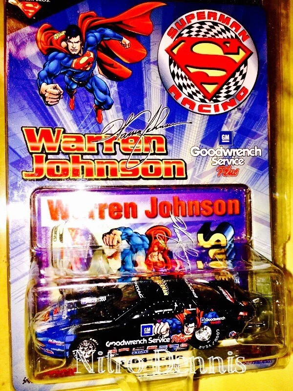 NHRA Warren Johnson 1:64 Diecast SUPERMAN Pro Stock ACTION 1999 Professor RARE - Image 4 of 4