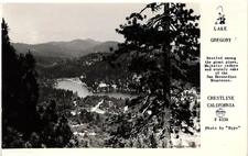 Lake Gregory Crestline CA Frashers Fotos F 8538 RPPC Real Photo Postcard 1950s