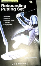 Inside Office GOLF CLUB PUTTING Portable and Rebounding Compact Set COLLAPSIBLE