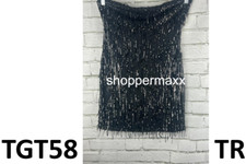 Women's Tube Sequin Fringe Mini Bodycon Dress - Wild Fable, Dark Gray, Medium