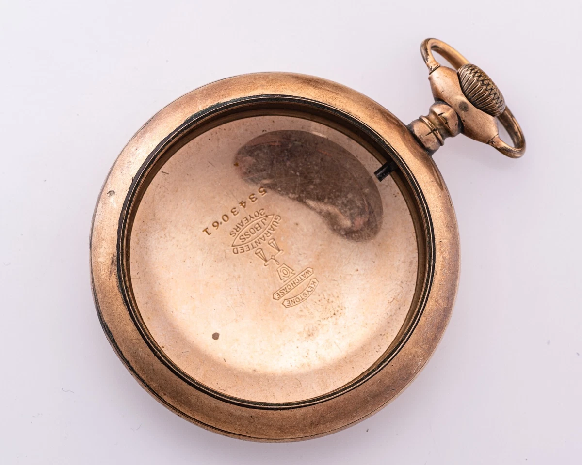 Elgin pocket watch keystone watch case sale