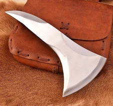 CUSTOM HAND MADE CARBON STEEL AXE HEAD HATCHET TACTICAL TOMAHAWK 1420