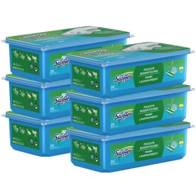 24 48 72 96 120 144 Stk. wählbar Swiffer Wet Wischtücher Bodentücher Zitrone