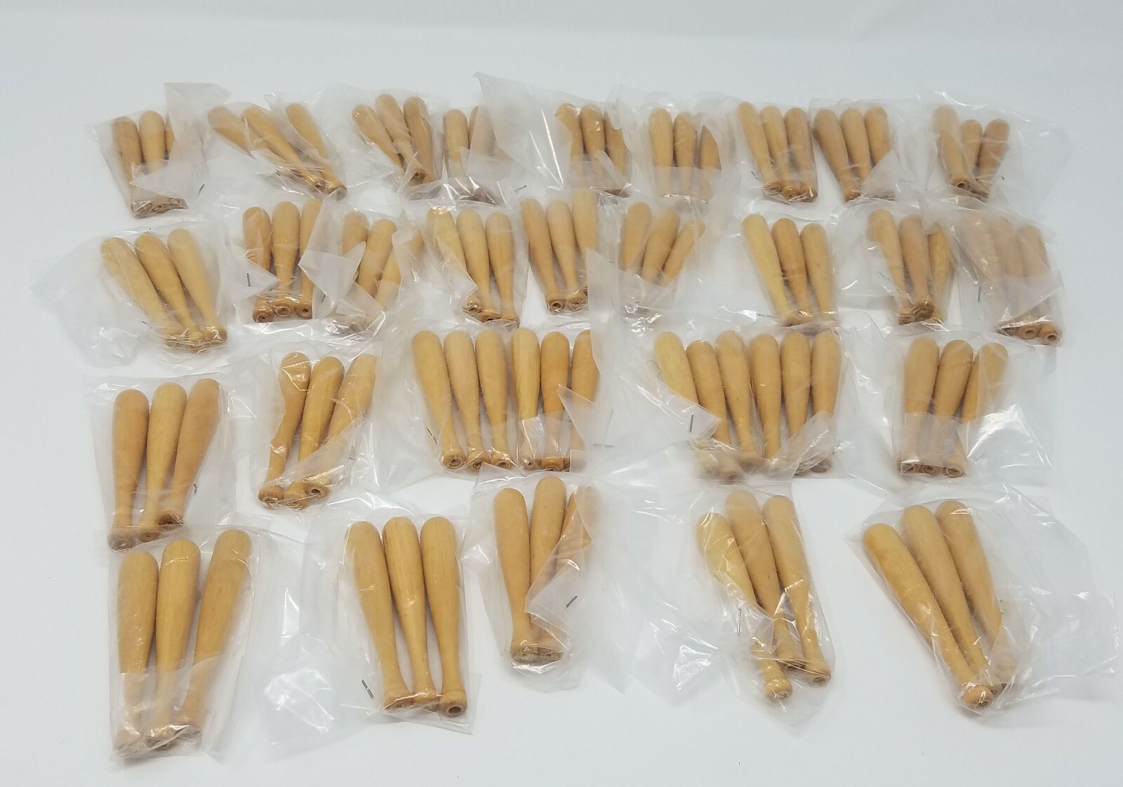 Lot of 90 Miniature 3" Wood Baseball Bats Dolls Sports Team Gift Souvenir Crafts