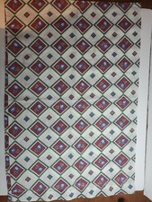 Pillowcase Checks Flowers Cotton Blend 19x29 inch Standard Pillow Case 1 ct