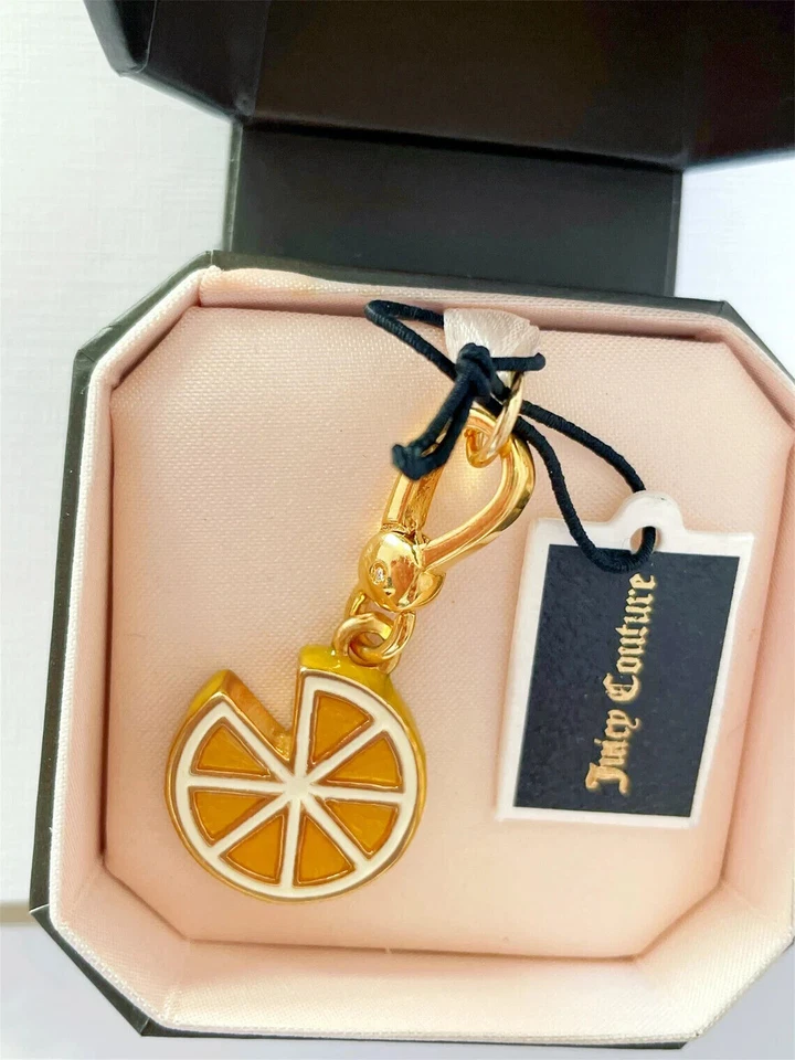 Juicy Couture Pave кристалл лимон ломтик браслет подвеска--очень редкая Summer новый - Изображение 3 из 4