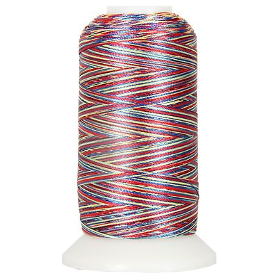 VARIEGATED POLYESTER EMBROIDERY THREAD 1000M SPOOLS 25 COLORS 40 WT - THREADART
