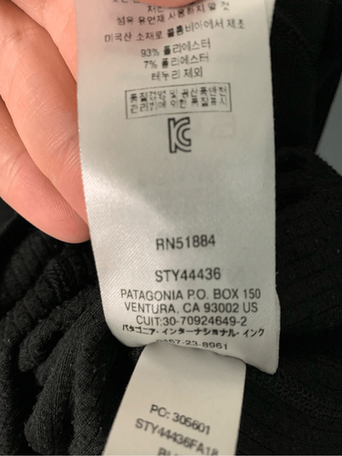 Camisa Patagonia Capilene 3 Peso Medio Capa Base Talla XXS Negra Manga Larga - Imagen 6 de 6