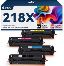 High Yield Toner Cartridges No Chip 218X 218A Compatible for W2183X HP Color Pro