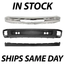 NEW Complete Steel Front Bumper Deflector Kit For 2007-2013 Chevy Silverado 1500