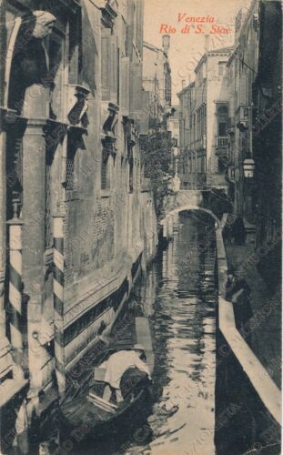 1910 VENEZIA Rio di S. Stae AUTOGRAFO Gerarca fascista avv. GIURIATI Cartolina - Afbeelding 1 van 2