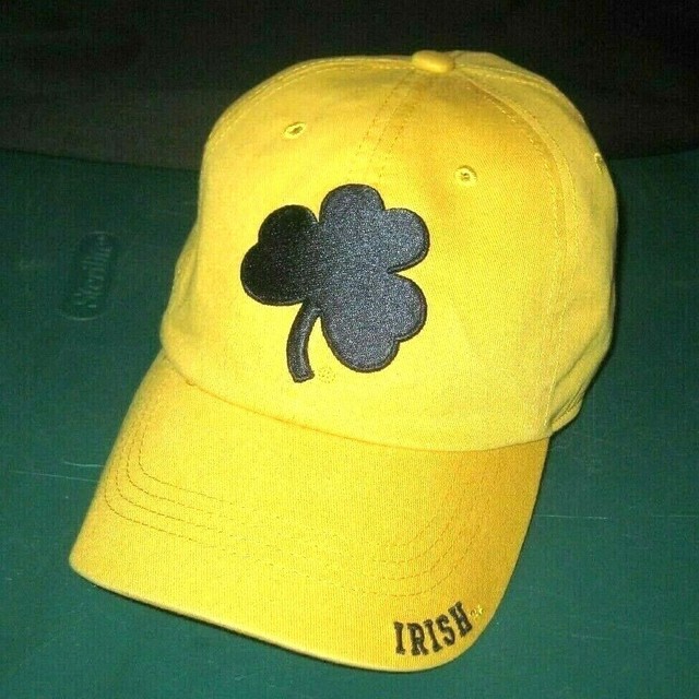MENS NOTRE DAME FIGHTING IRISH GOLF HAT, GOLD, UNSTRUCTURED, ADJUSTABLE SIZE eBay